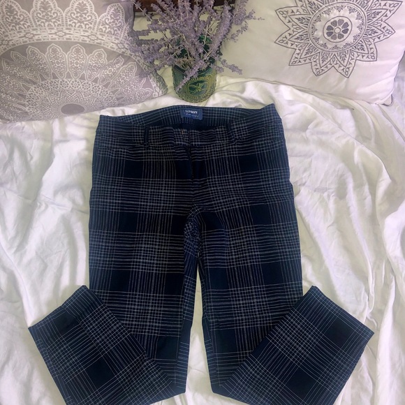 OLD NAVY - SZ 10 DK. BLUE/WHITE PIXIE PANTS - Picture 2 of 8